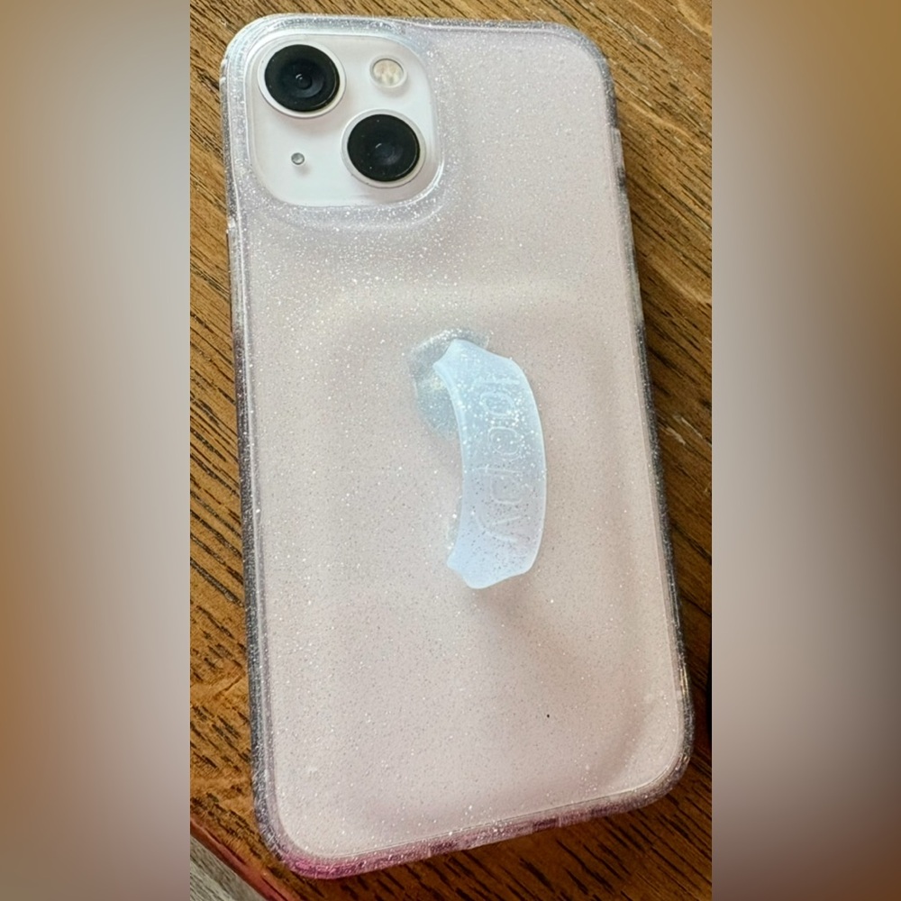 Clear sparkly loopy for iPhone 13 mini